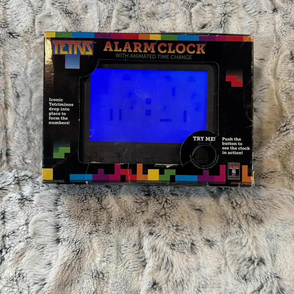Tetris Digital Alarm Clock Vintage Video Game Decor Animated‎ Paladone